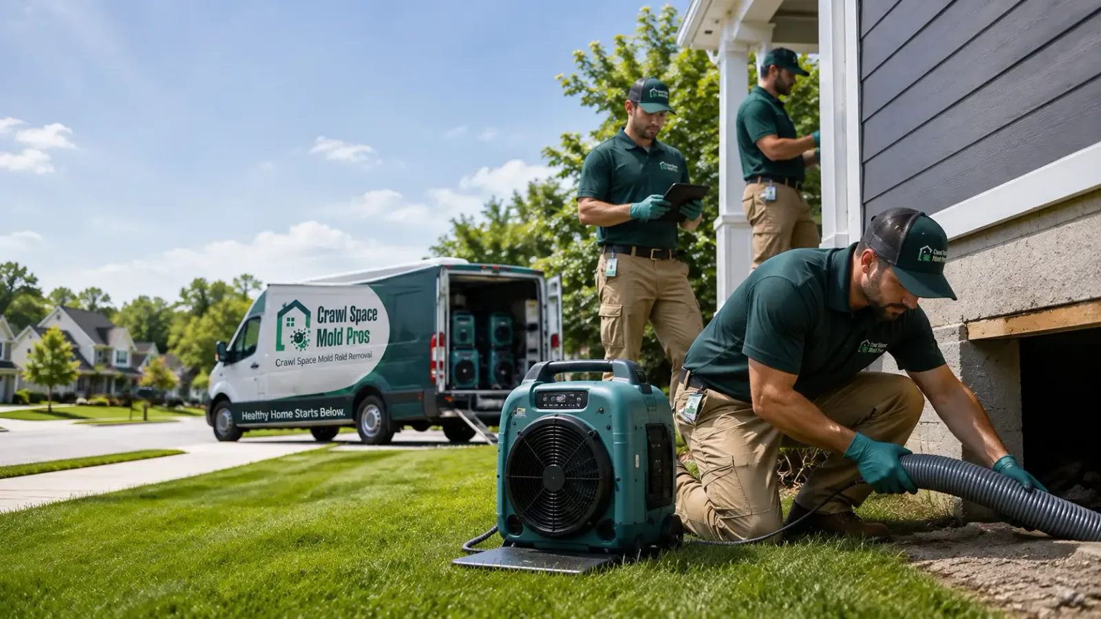 Crawl Space Mold Removal in Red Mountain, CA